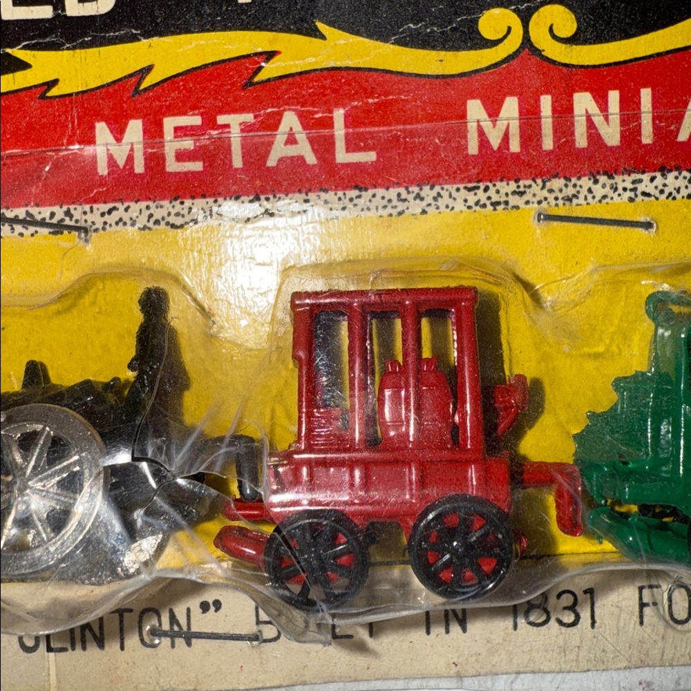Hand Painted Old Train Models De Witt Clinton Metal Miniature Set - Picture 7 of 9